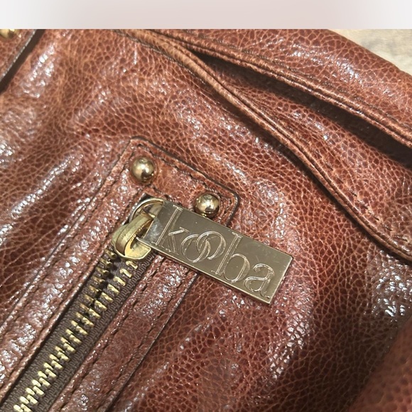 Kooba Rich Brown Leather Shoulder Bag - Picture 5 of 5